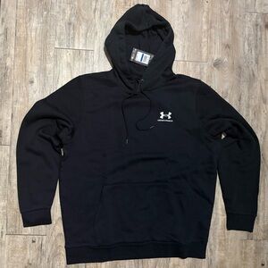 Under Armour Men's Black Icon Fleece Hoodie, Size XL